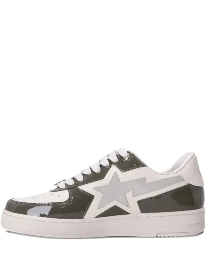 A BATHING APE® A BATHING APE® STA ロゴパッチ レザー スニーカー グレーの商品画像