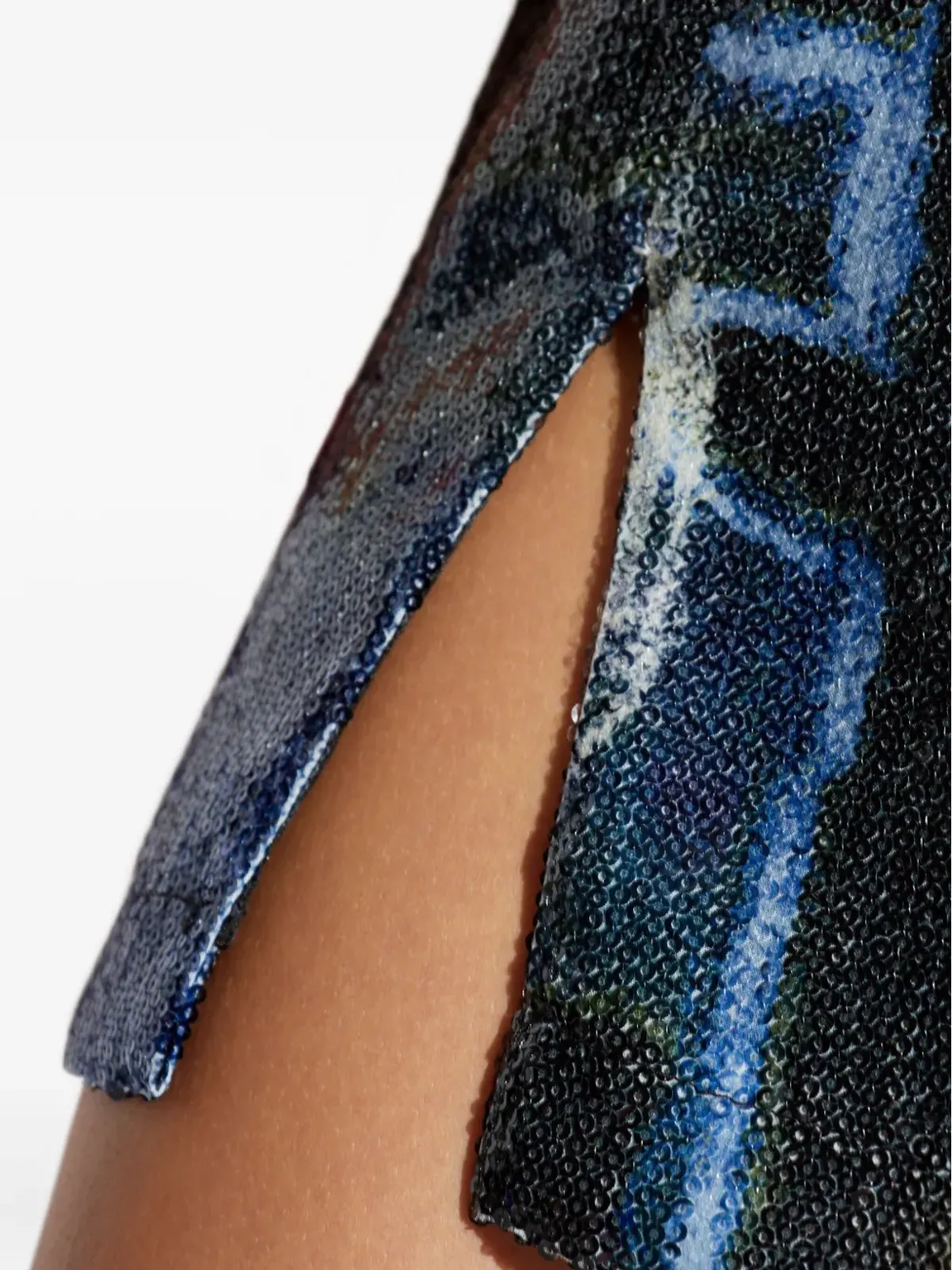 MUNTHE sequin abstract-print mini dress - Blue - 画像5
