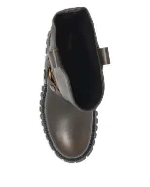 Golden Goose Kurt チャンク-バックルストラップ レザーブーツ - ブラウン - サムネイル4
