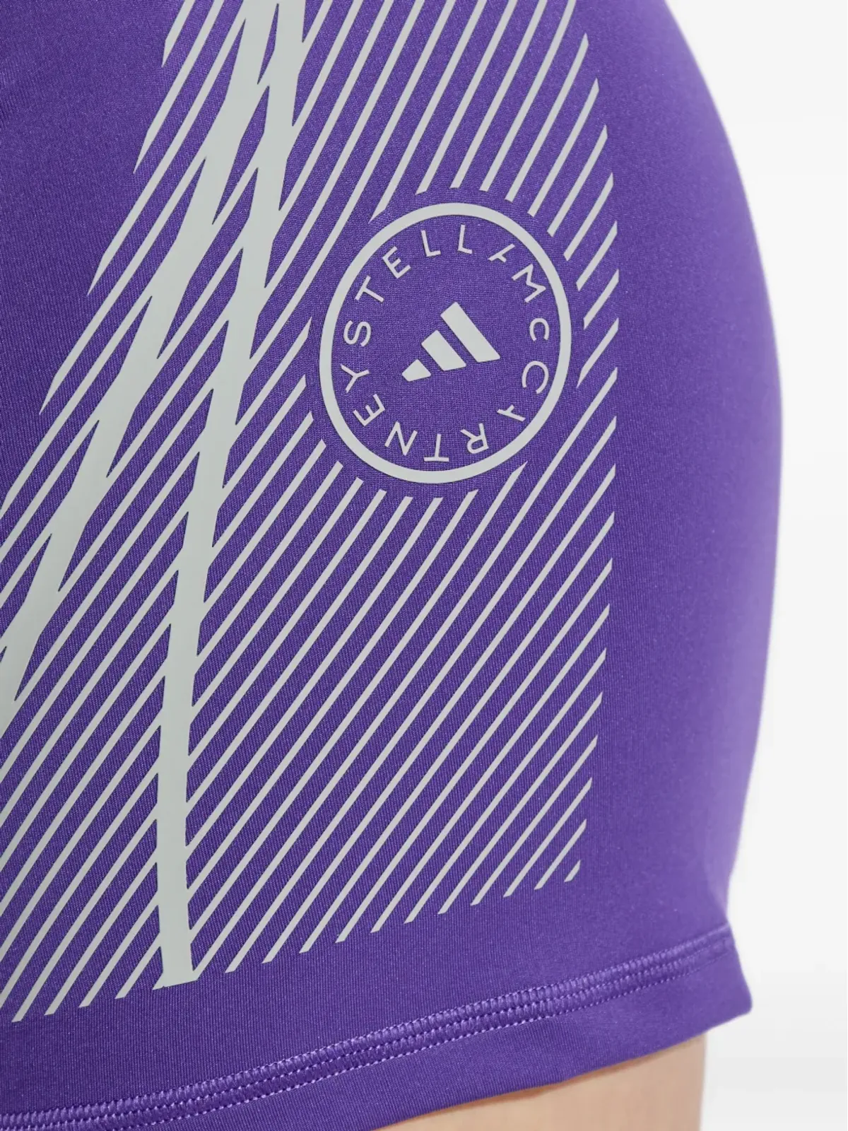 adidas by Stella McCartney リフレクティブストライプ ランニングショーツ - Purple - 画像5