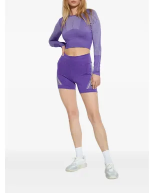 adidas by Stella McCartney リフレクティブストライプ ランニングショーツ - Purple - サムネイル2