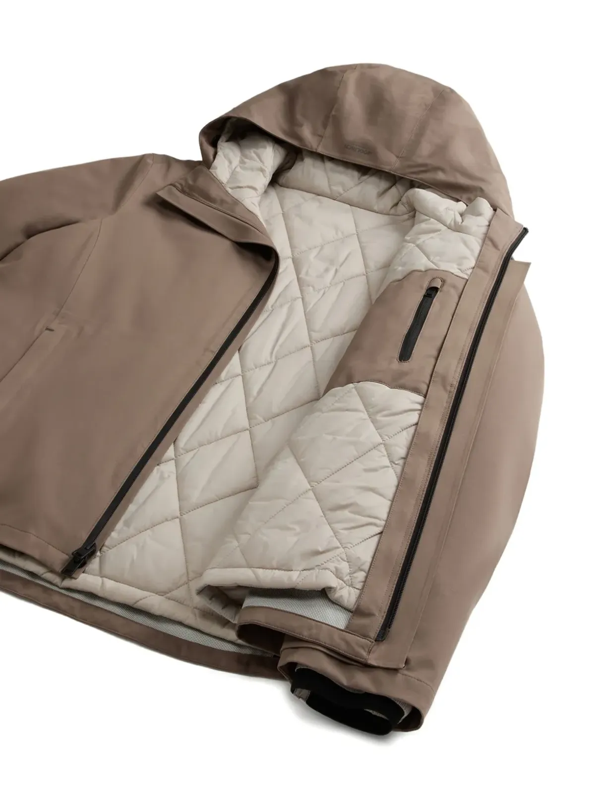 Woolrich フード付きキルティングジャケット - 画像3