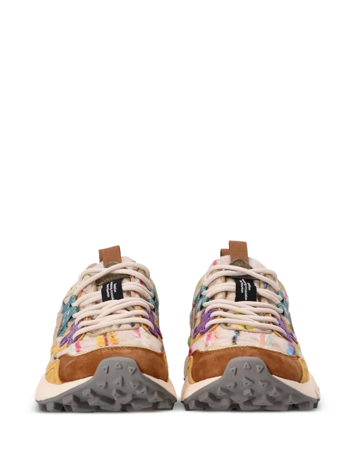 FLOWER MOUNTAIN パッチワークレザー スニーカー - 画像3