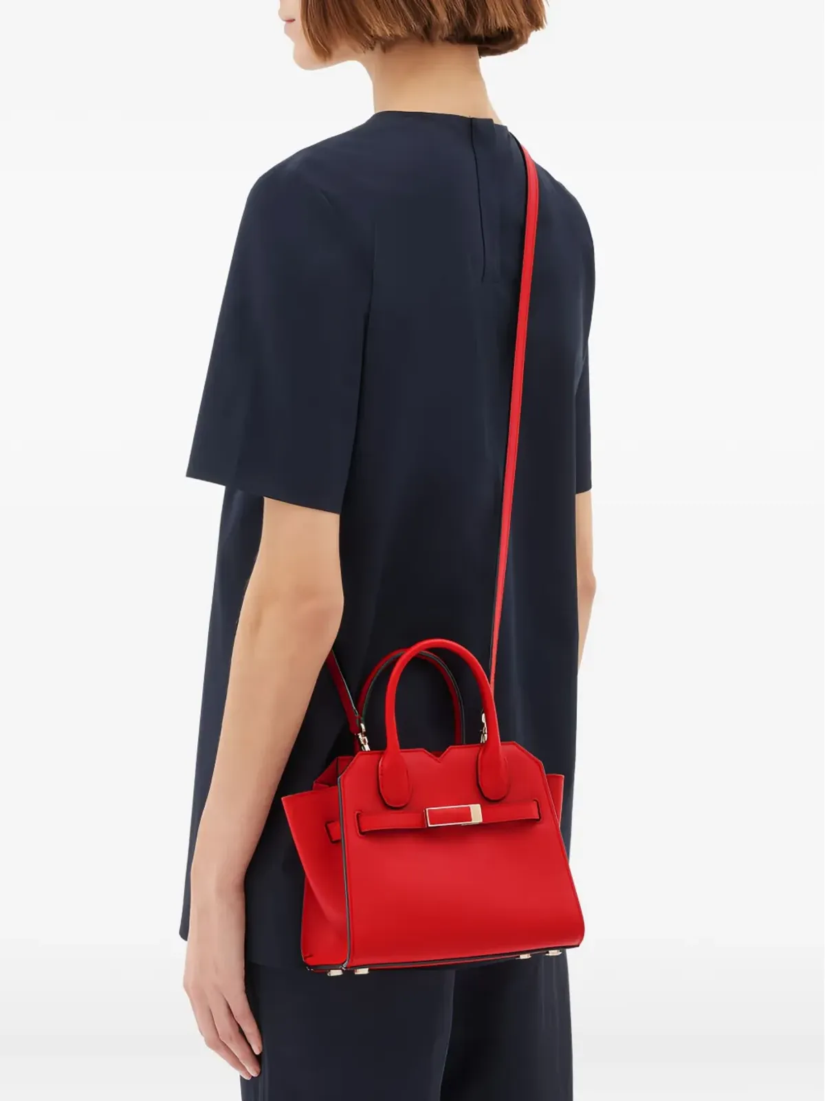 Valextra Milano バックル付き取り外しストラップショルダーバッグ - 画像2