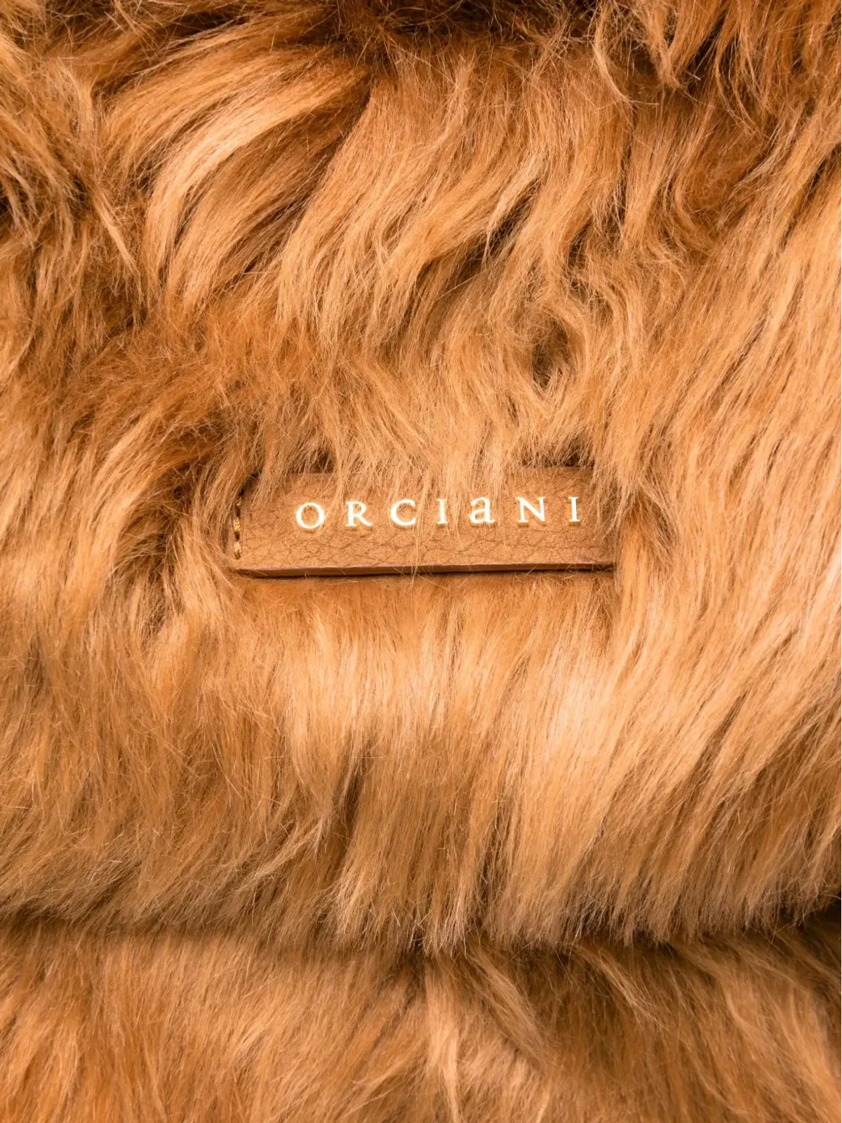 Orciani フェイクファーショルダーバッグ - 画像3