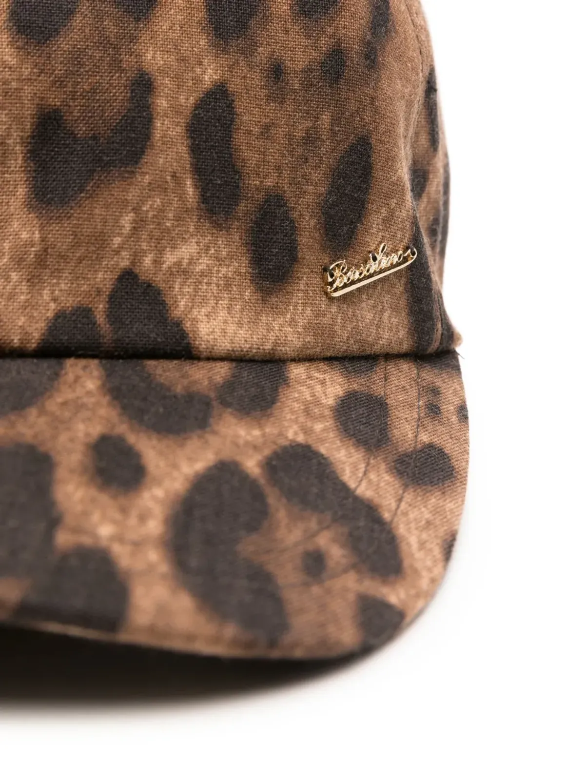 Borsalino レオパード柄ベースボールキャップ - 画像3