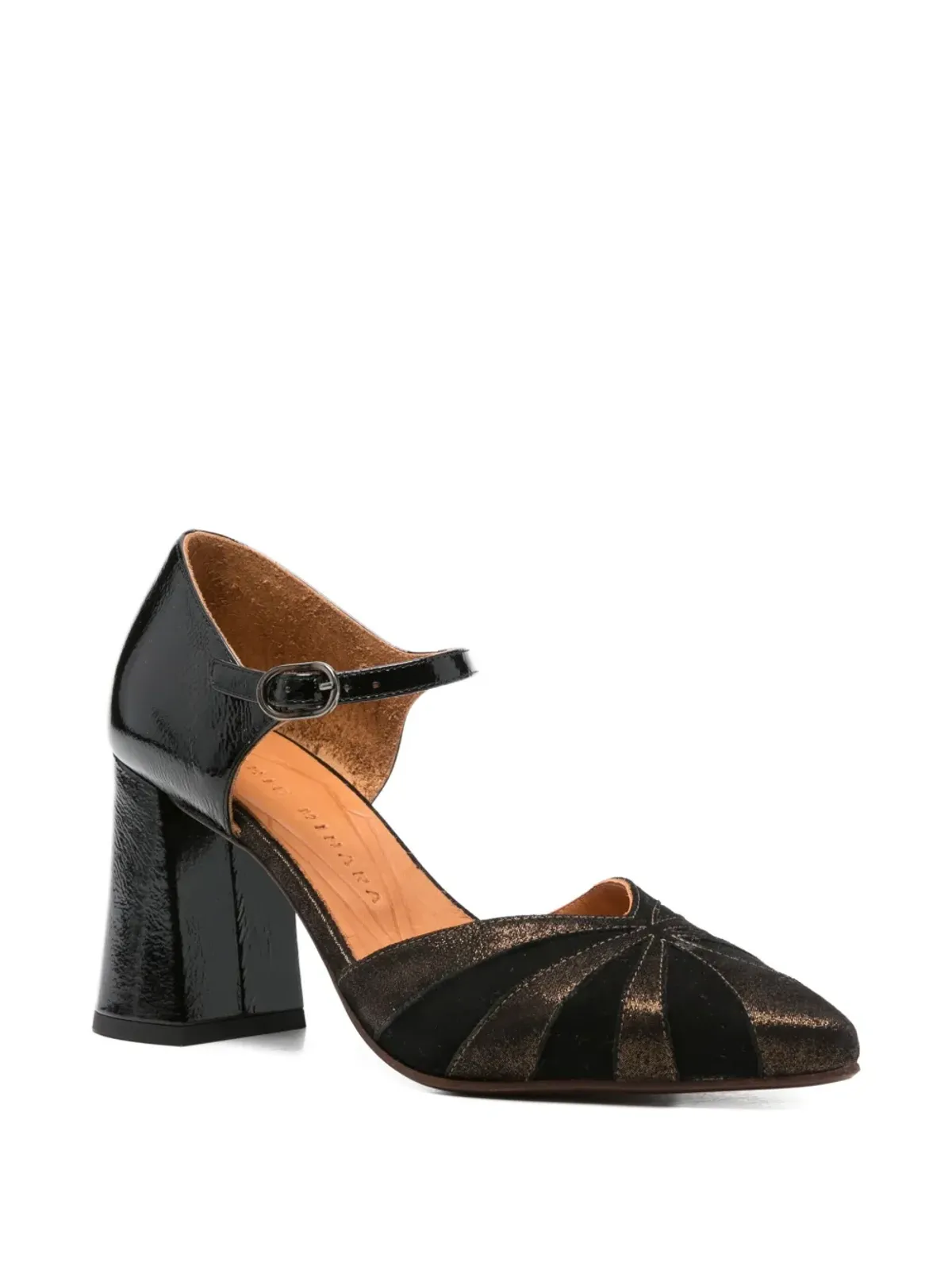 Chie Mihara panelled-leather pumps - Black - 画像2