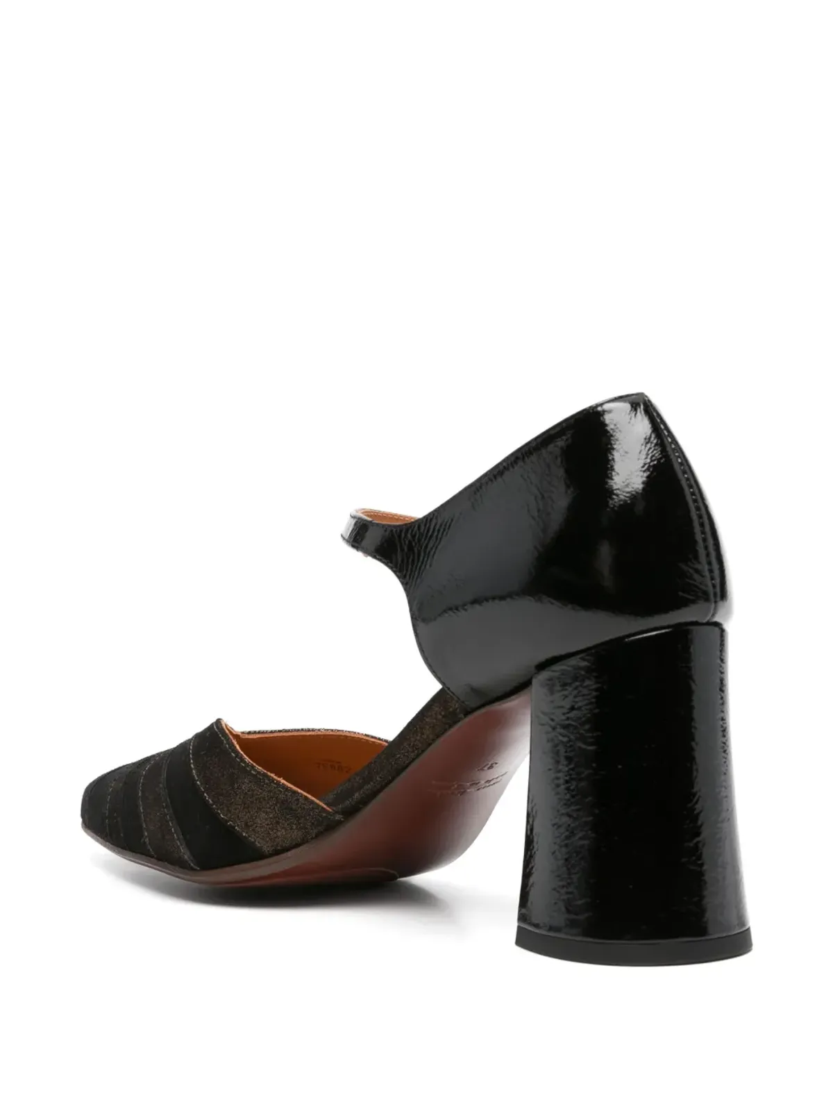Chie Mihara panelled-leather pumps - Black - 画像3