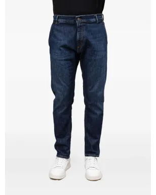 DONDUP ブルーのウォッシュドデニムジーンズ - サムネイル3
