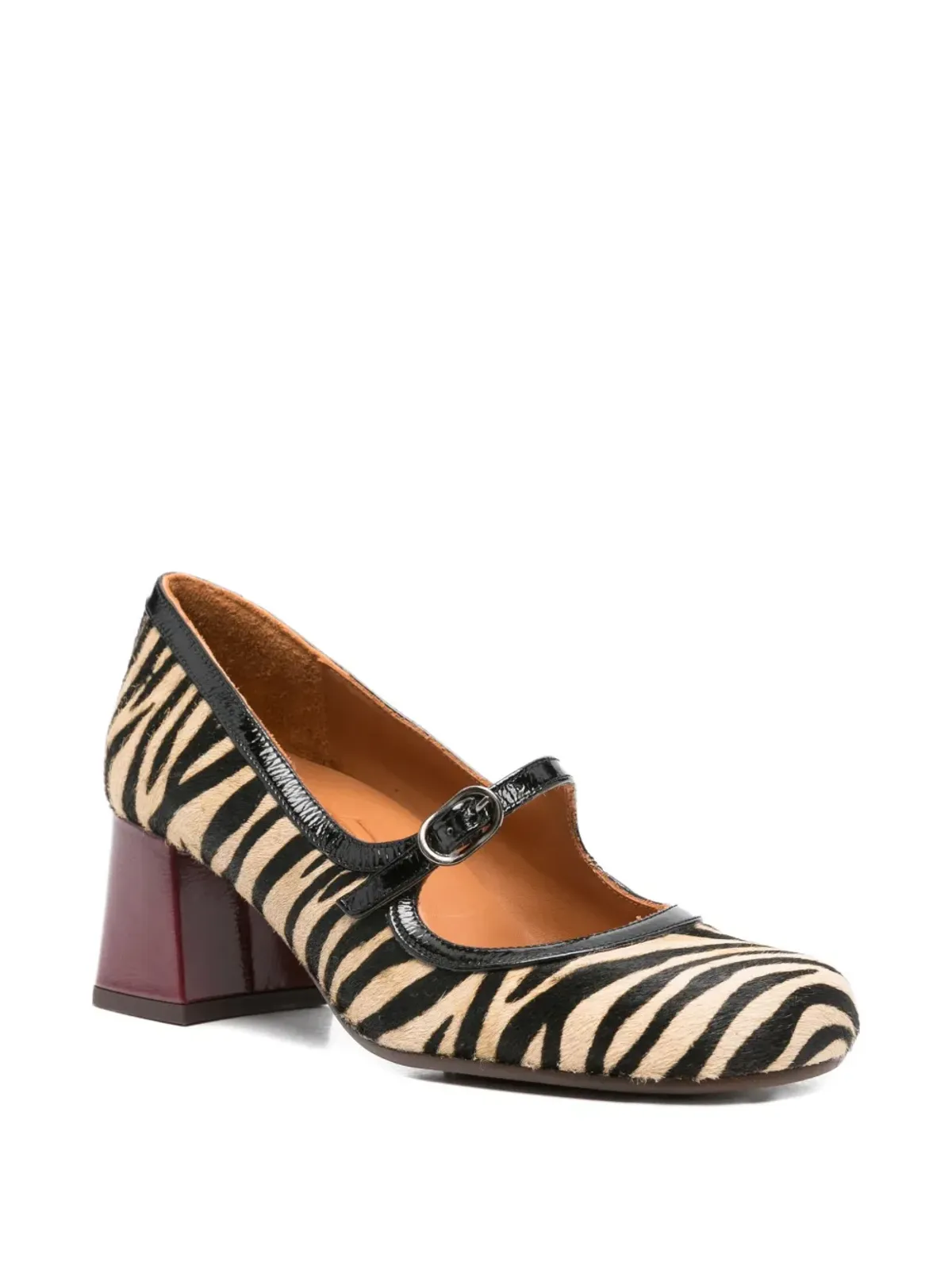 Chie Mihara Mumma Zebra ブロックヒールパンプス - ピンク - 画像2