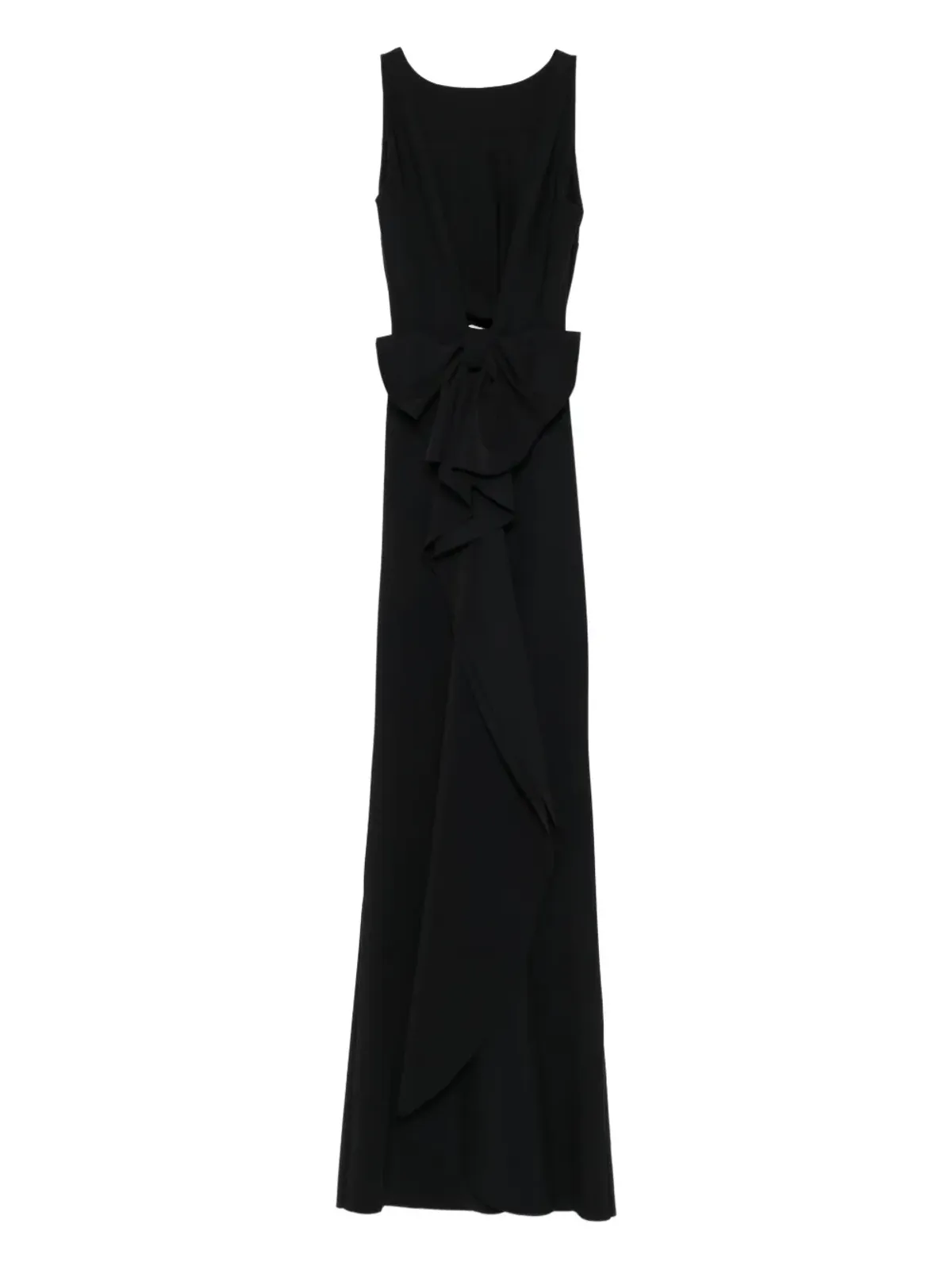 CHIARA BONI La Petite Robe ボウディテールのドレープマキシドレス - Black - 画像1