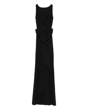 CHIARA BONI La Petite Robe ボウディテールのドレープマキシドレス - Black - サムネイル1