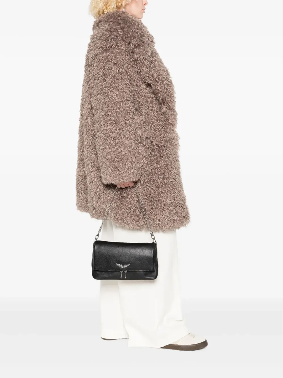 Zadig&Voltaire ロッククリスタルウィング ショルダーバッグ ブラック - 画像2