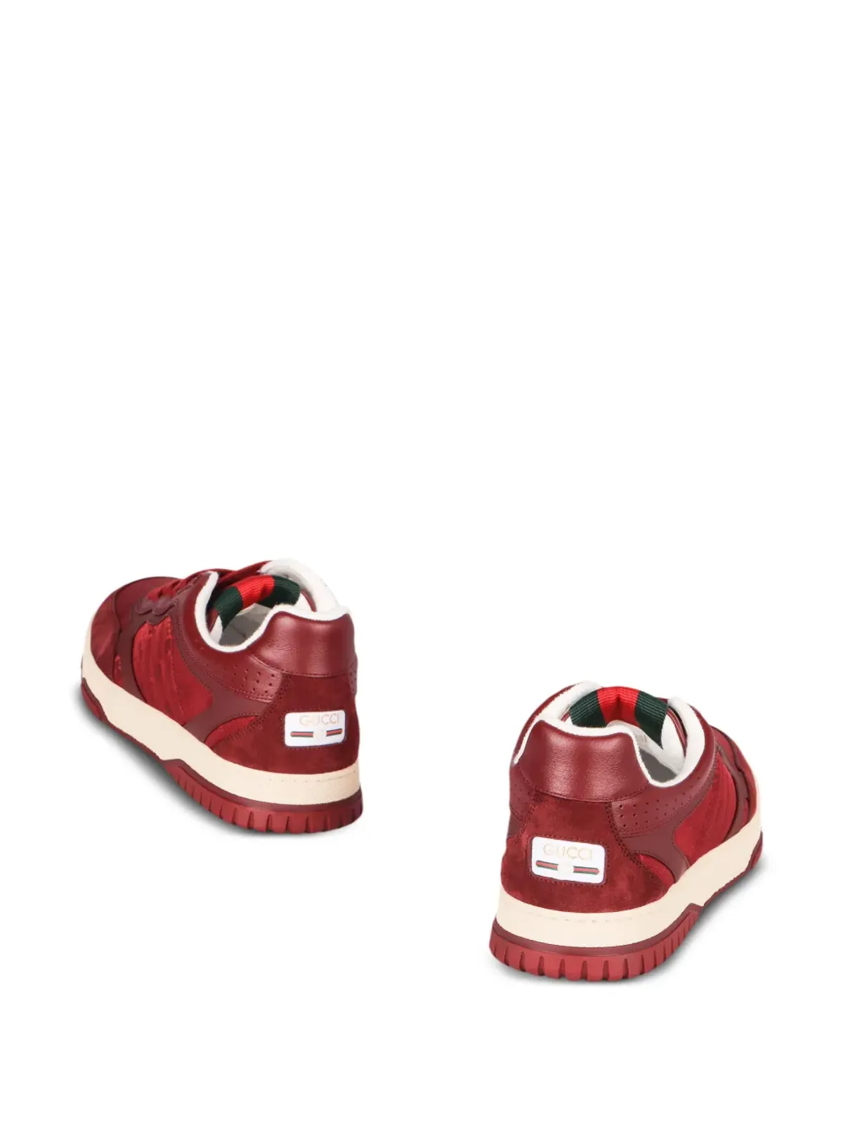 Gucci Re-Webパネルドスニーカー - レッド - 画像2