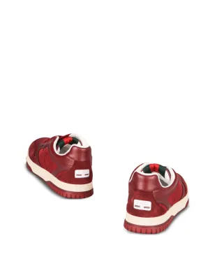Gucci Re-Webパネルドスニーカー - レッド - サムネイル2