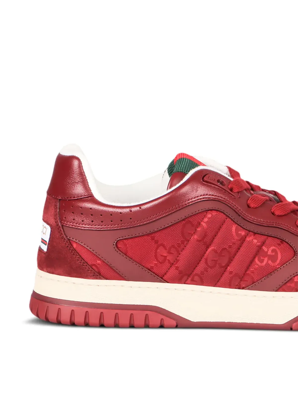 Gucci Re-Webパネルドスニーカー - レッド - 画像4