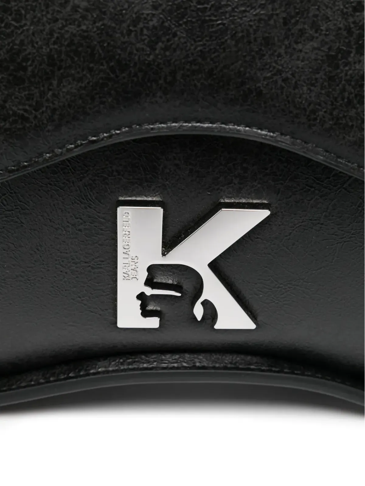 Karl Lagerfeld Kロゴ曲線ショルダーバッグ - 画像4