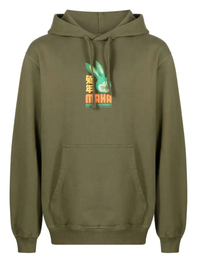 Maharishi Maharishi うさぎプリントコットンパーカーの商品画像