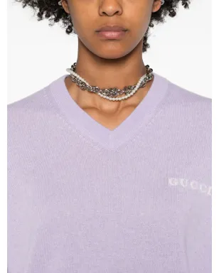 Gucci Vネック カシミヤセーター - サムネイル5