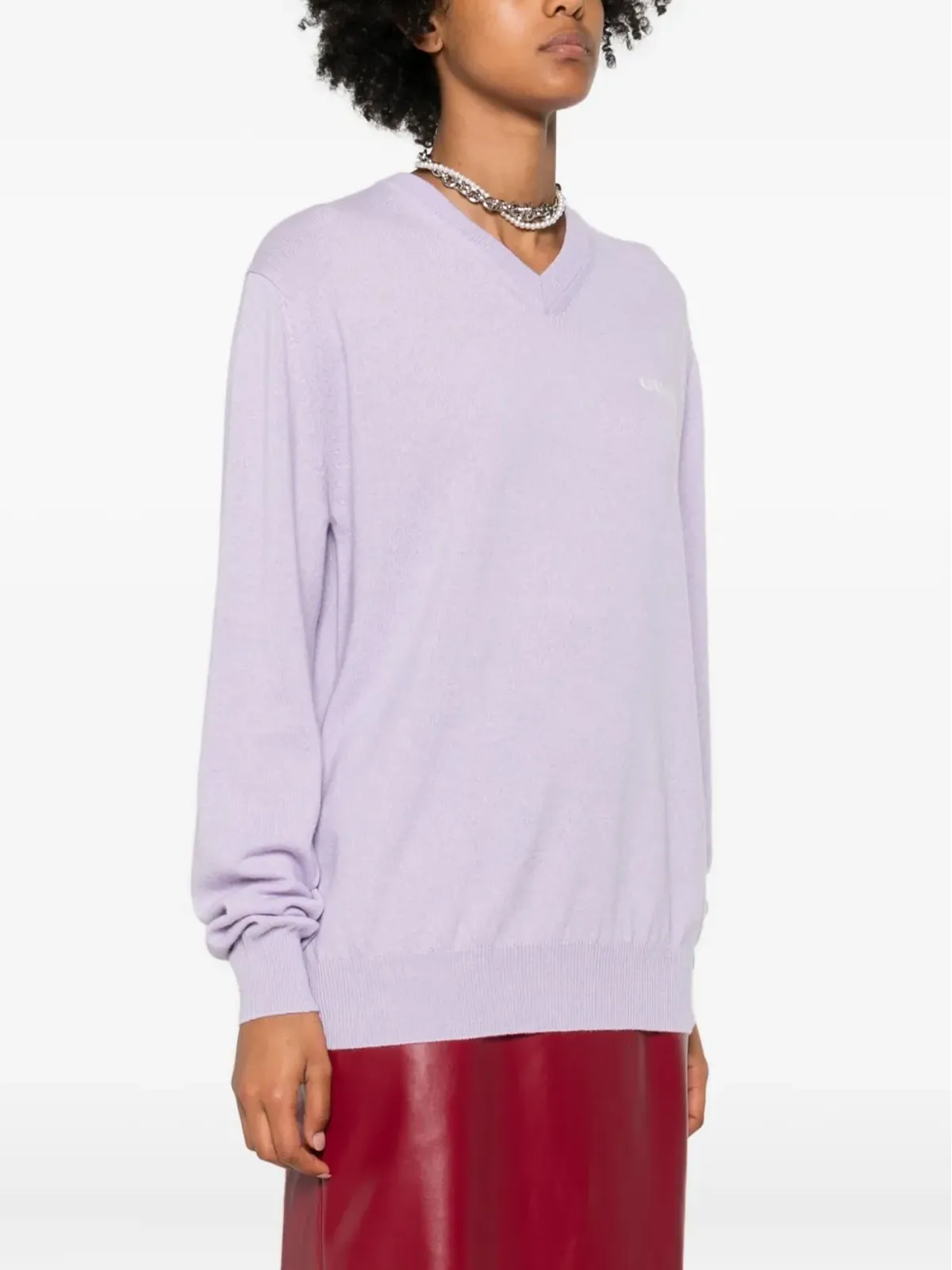 Gucci Vネック カシミヤセーター - 画像3