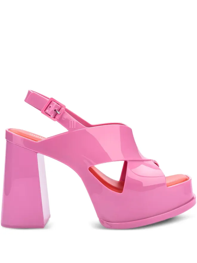 Melissa Melissa ダンス クロスオーバーストラップ ブロックヒール サンダルの商品画像