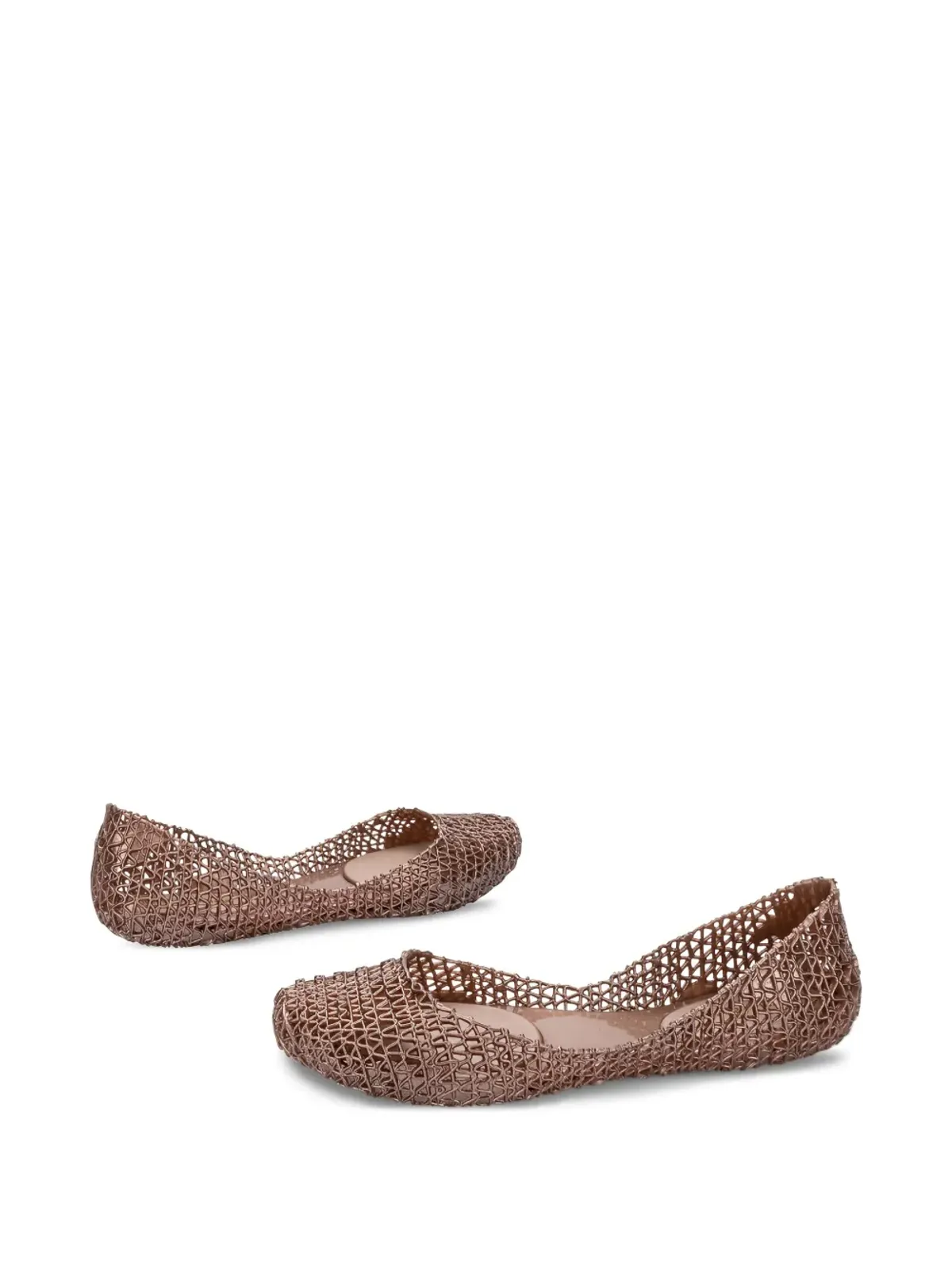 Melissa テクスチャード バレエフラット - 画像4