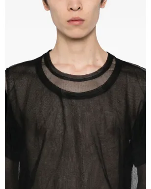 Comme des Garçons Homme Plus ダブルレイヤーTシャツ ブラック - サムネイル4
