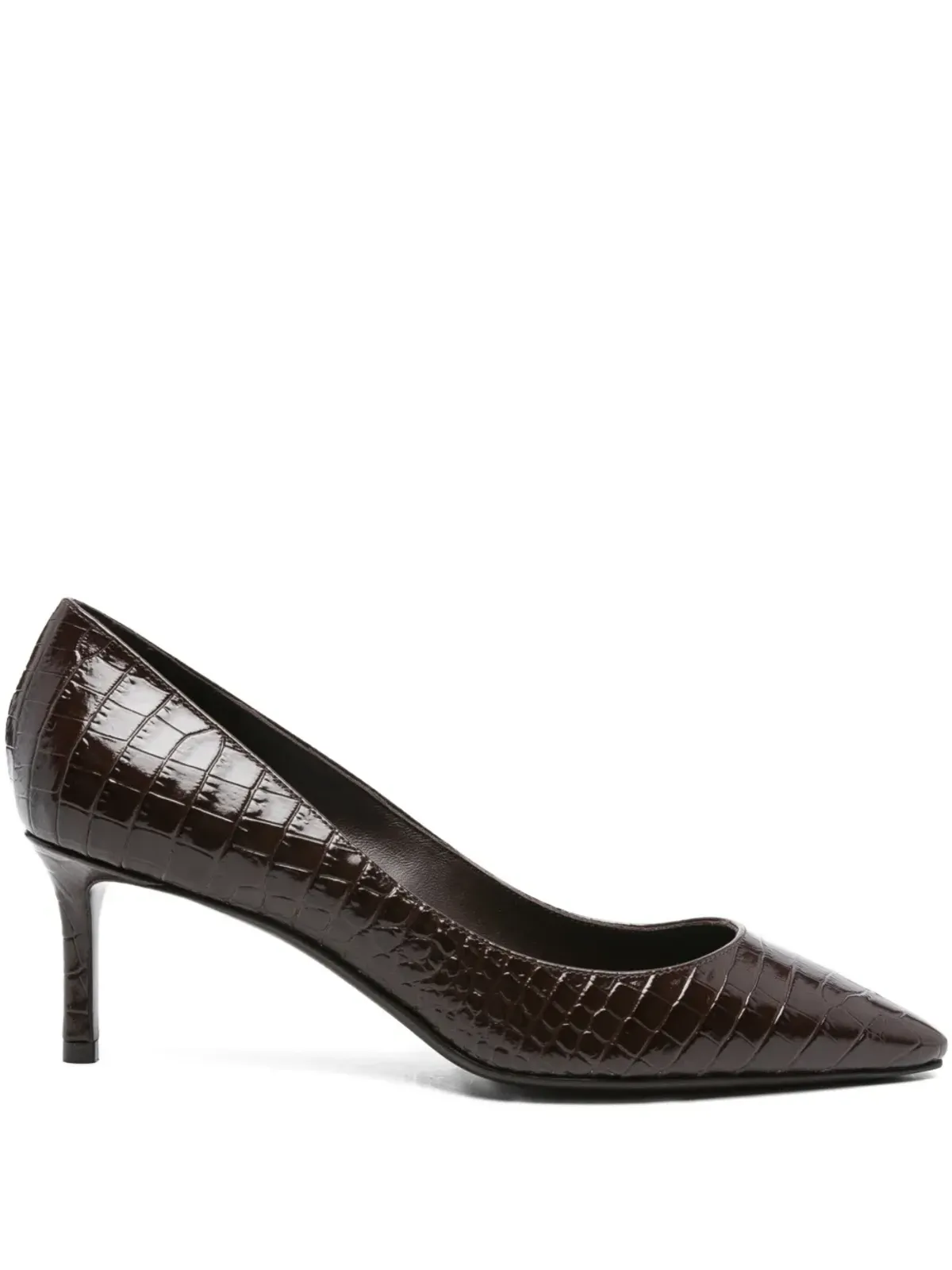 Jimmy Choo クロコダイル型押し ポインテッドトゥ パンプス - 画像1