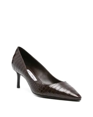 Jimmy Choo クロコダイル型押し ポインテッドトゥ パンプス - サムネイル2
