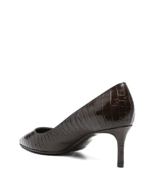 Jimmy Choo クロコダイル型押し ポインテッドトゥ パンプス - サムネイル3