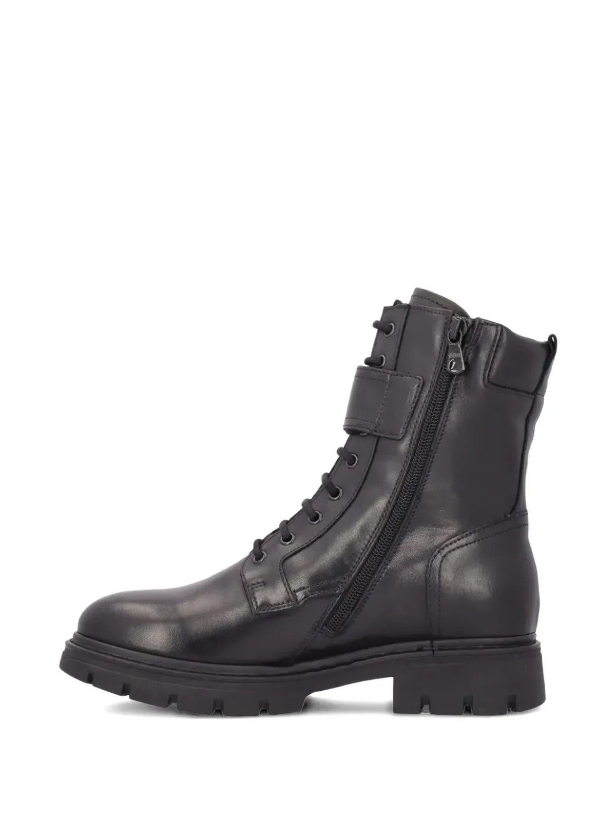 NERO GIARDINI バックル付きレースアップ コンバットブーツ - 画像3