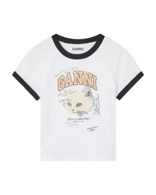 GANNI キティプリント リンガートップ - サムネイル1