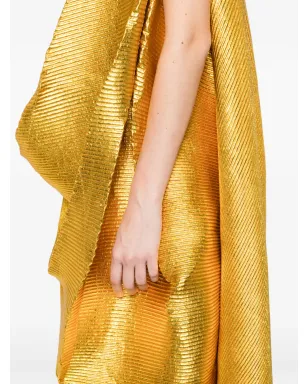 Melitta Baumeister プリーツメタリックミディドレス - サムネイル5