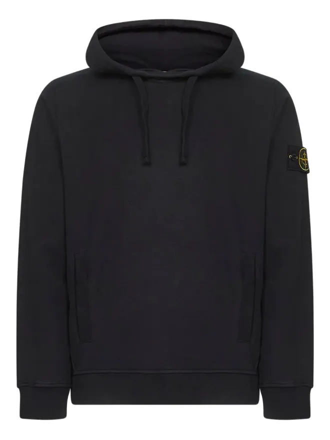 Stone Island Stone Island カンガルーポケット付きフーディ ブラックの商品画像