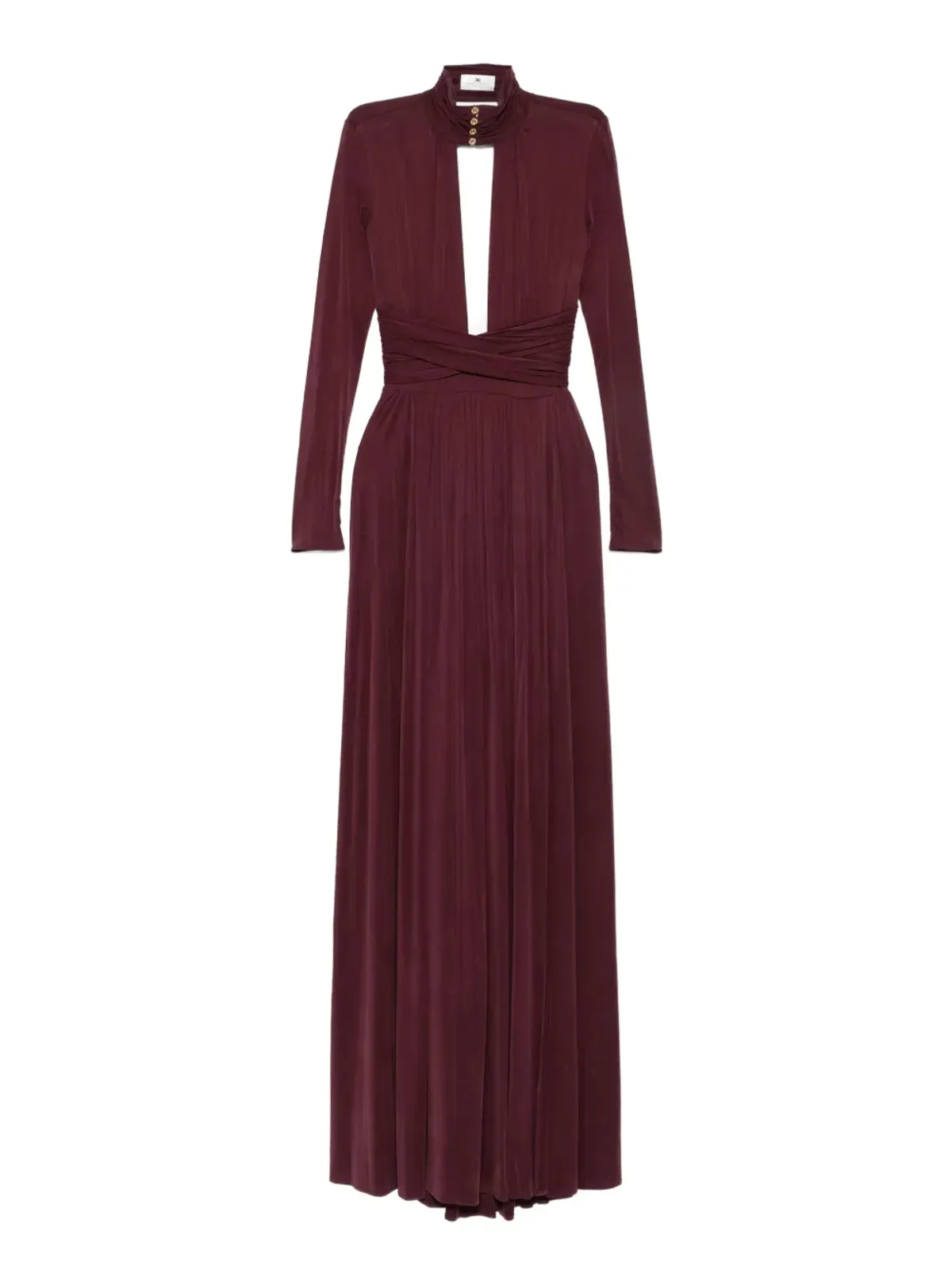 Elisabetta Franchi キーホールネックのマキシドレス - 画像1