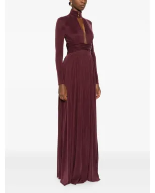 Elisabetta Franchi キーホールネックのマキシドレス - サムネイル3
