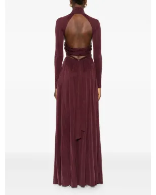 Elisabetta Franchi キーホールネックのマキシドレス - サムネイル4