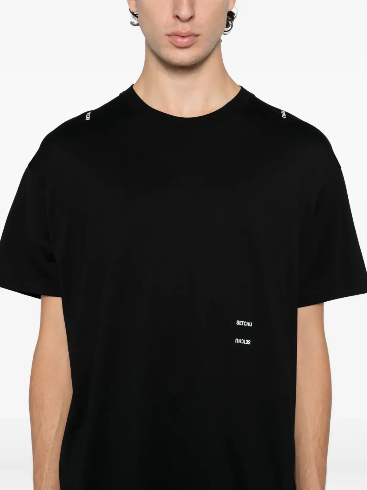 Setchu Origami Tシャツ ブラック - 画像4