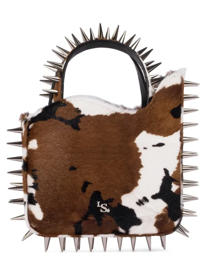 Le Silla Le Silla 小さめ Ivy カウハイド スパイク装飾 トートバッグ - ブラウンの商品画像