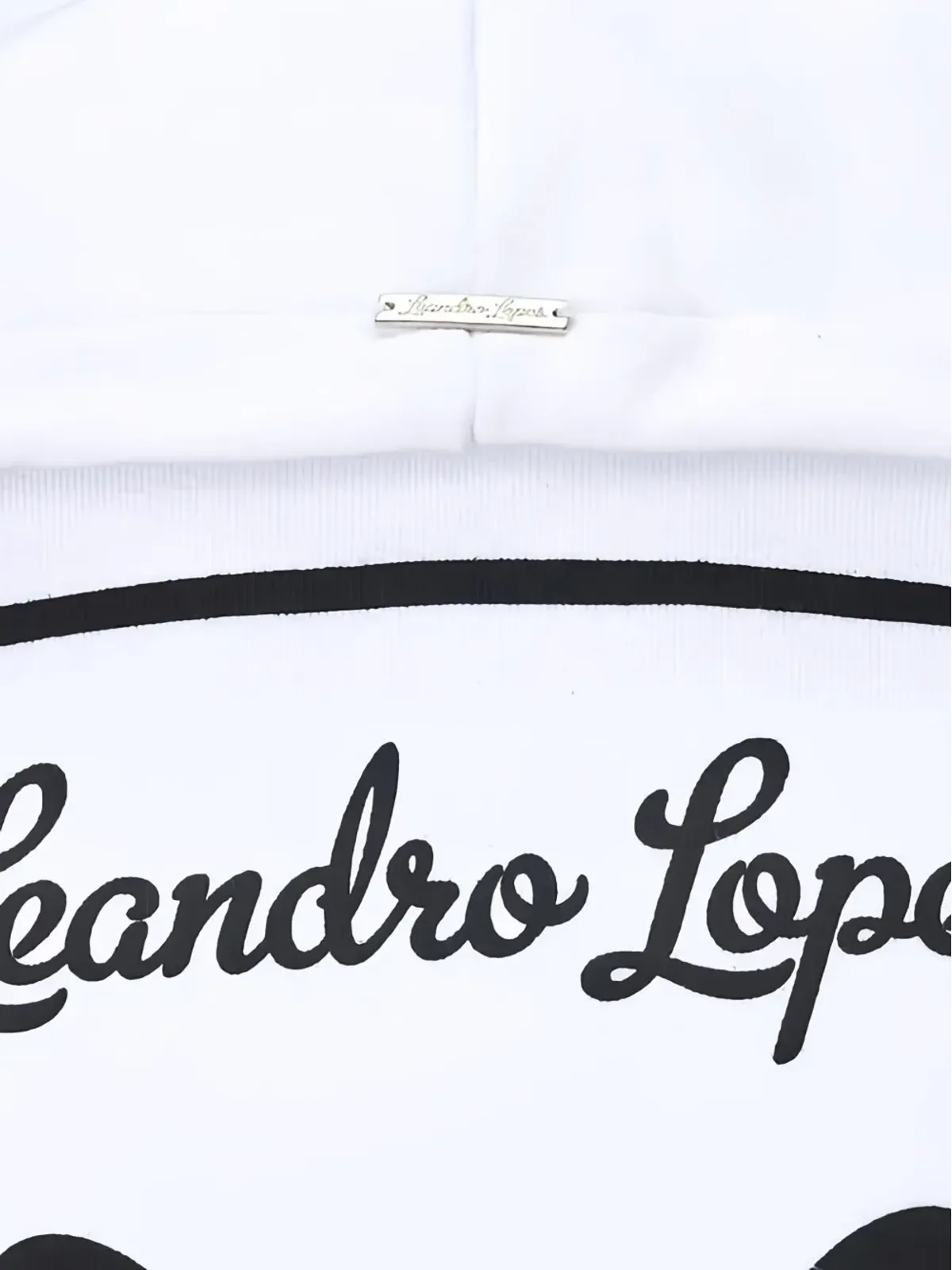 Leandro Lopes ロゴプリントフーディー ホワイト - 画像3