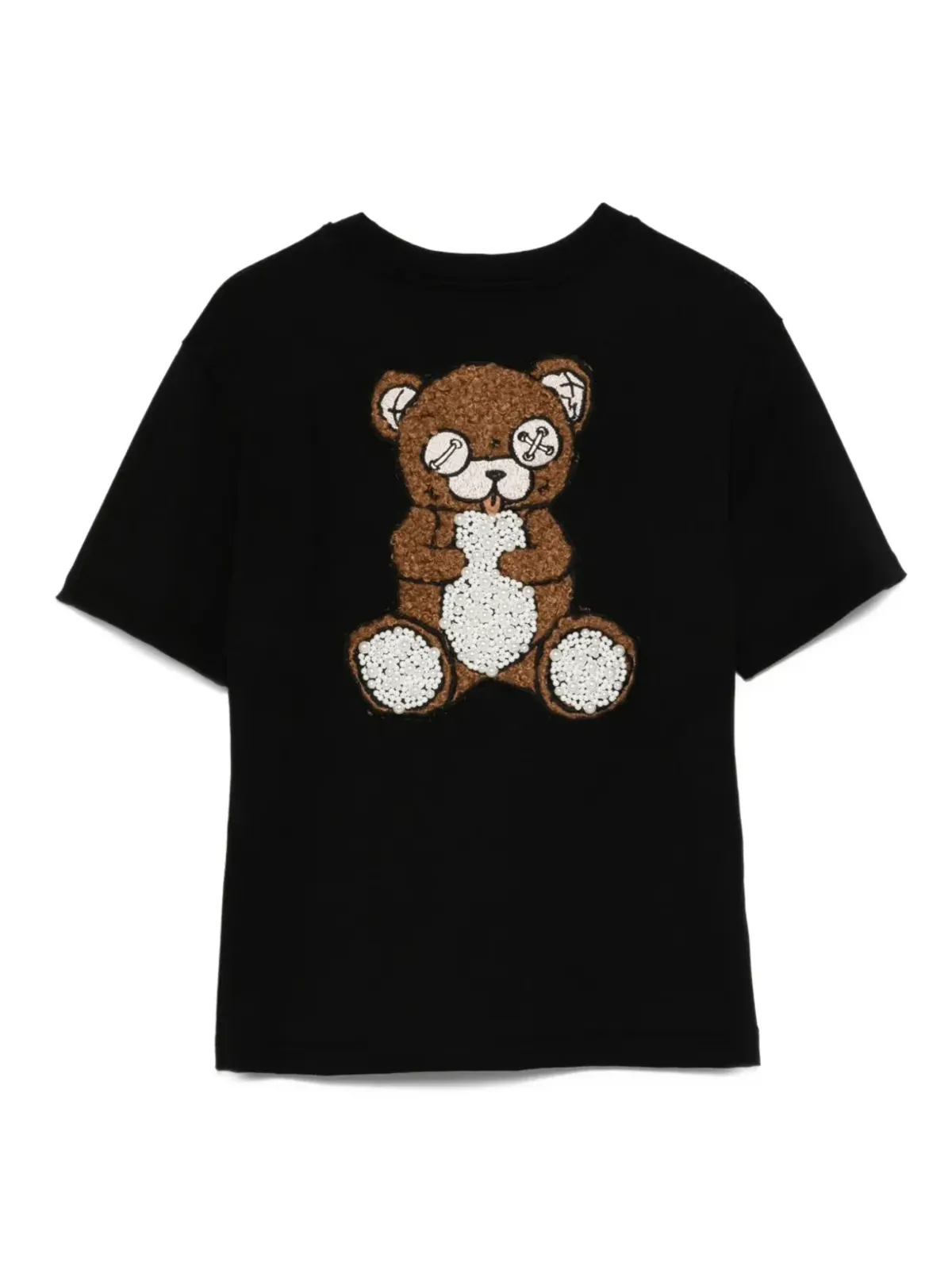 Barrow kids ベア刺繍入りコットンTシャツ - 画像2