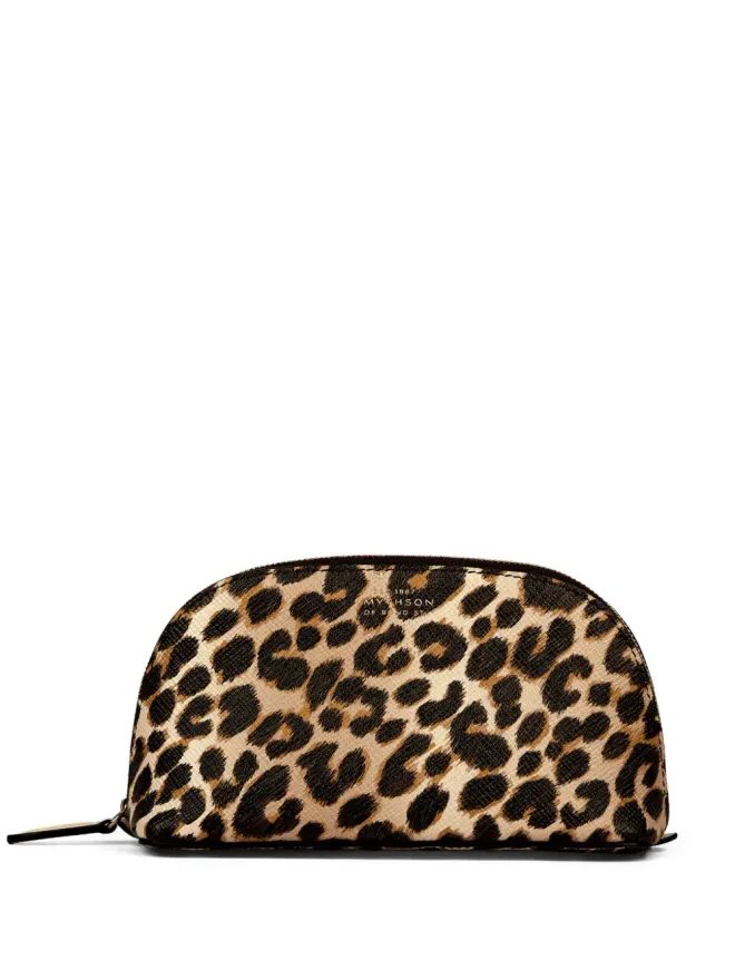Smythson Smythson レオパード柄 メイクアップバッグの商品画像