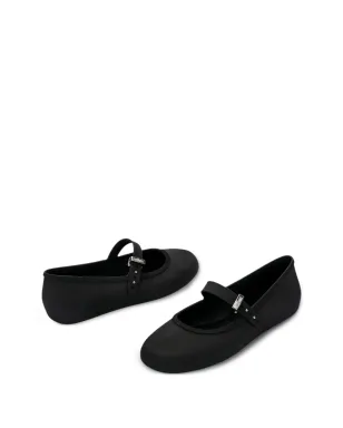 Melissa ソフトバックルストラップ バレリーナ - ブラック - サムネイル2