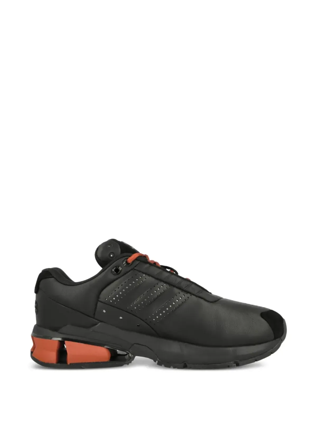 Y-3 コントロール レザーパンチングスニーカー ブラック - 画像2