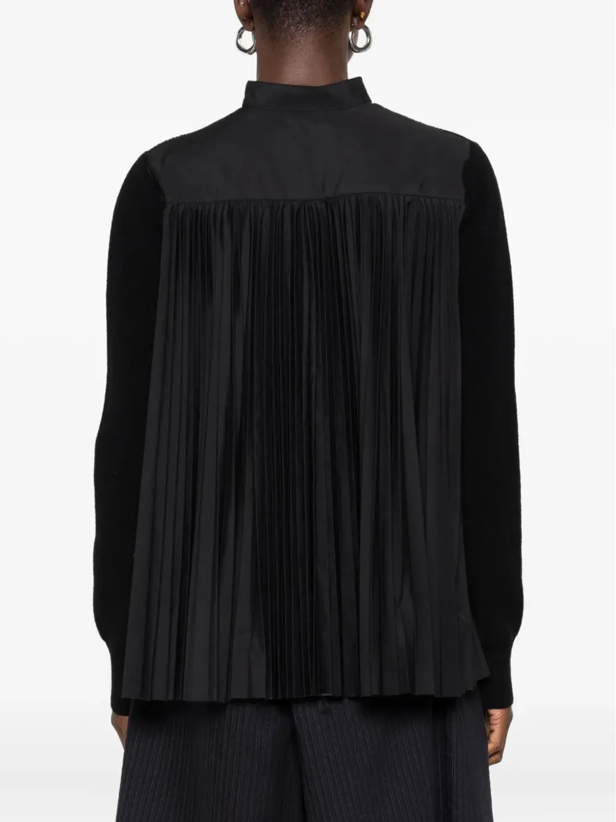 sacai リブ編みボタンカーディガン - 画像4