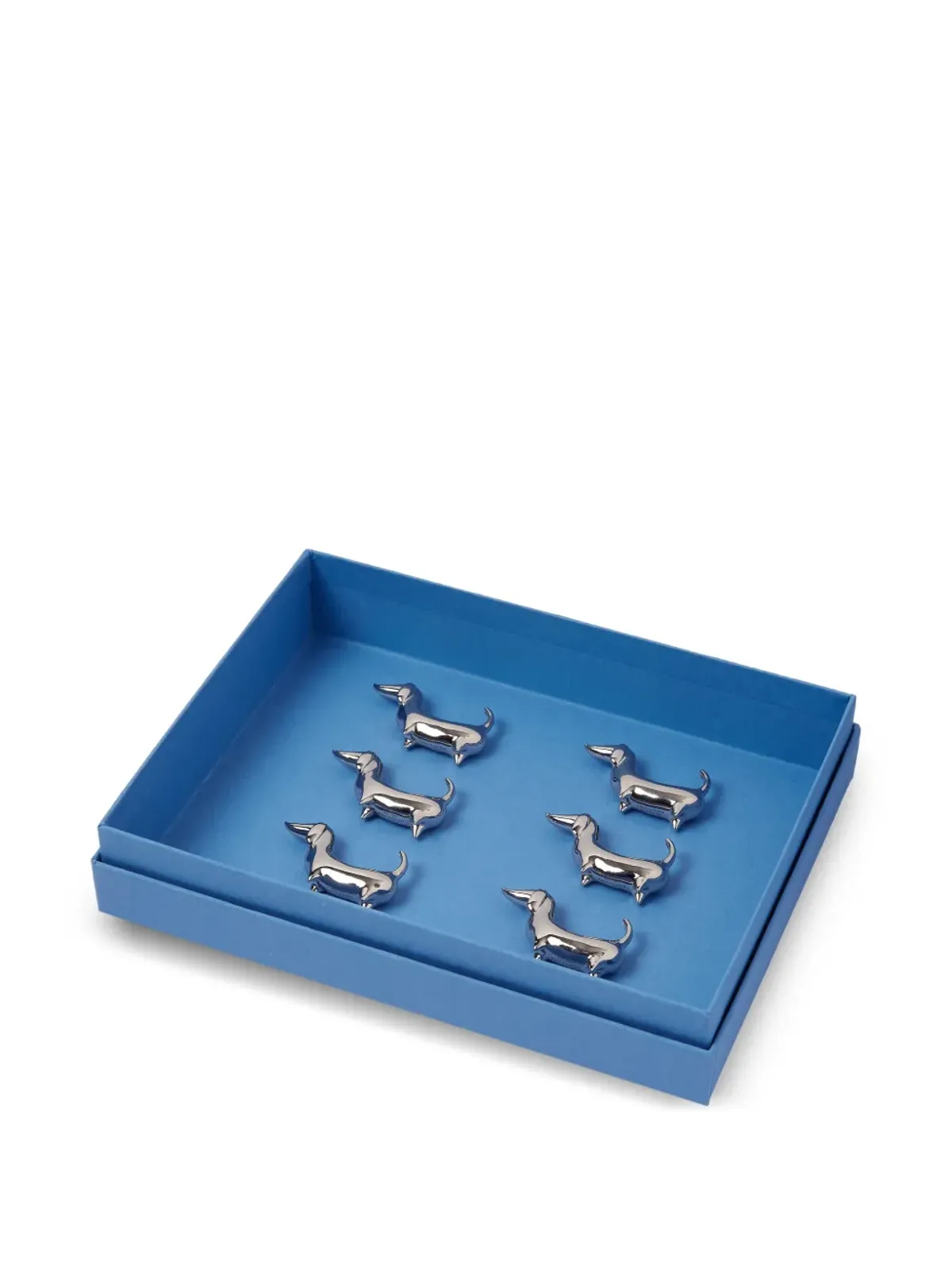 Smythson 犬用プレースカードホルダー（シルバー） - 画像5