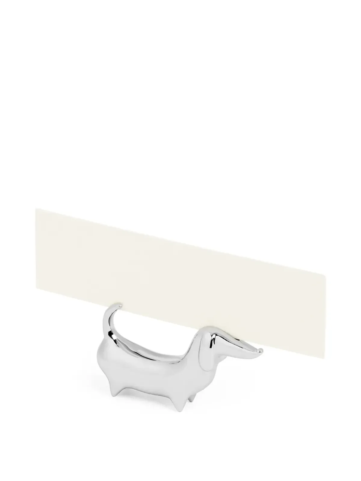 Smythson 犬用プレースカードホルダー（シルバー） - 画像4