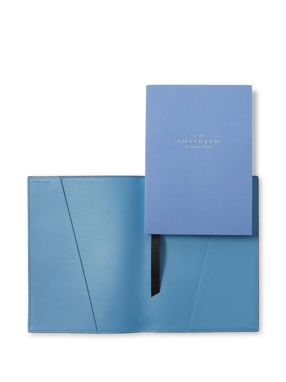 Smythson エバーグリーン リフィル可能レザー ノートブック - 画像5