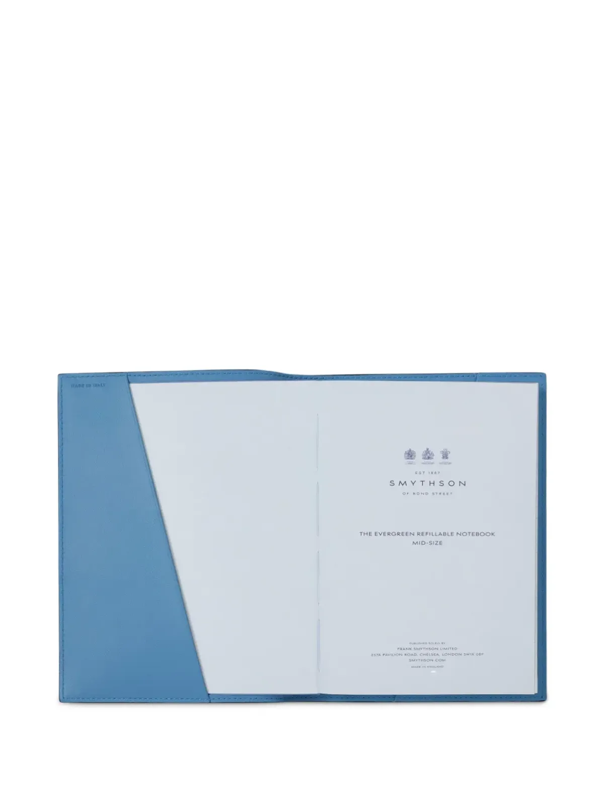 Smythson エバーグリーン リフィル可能レザー ノートブック - 画像4