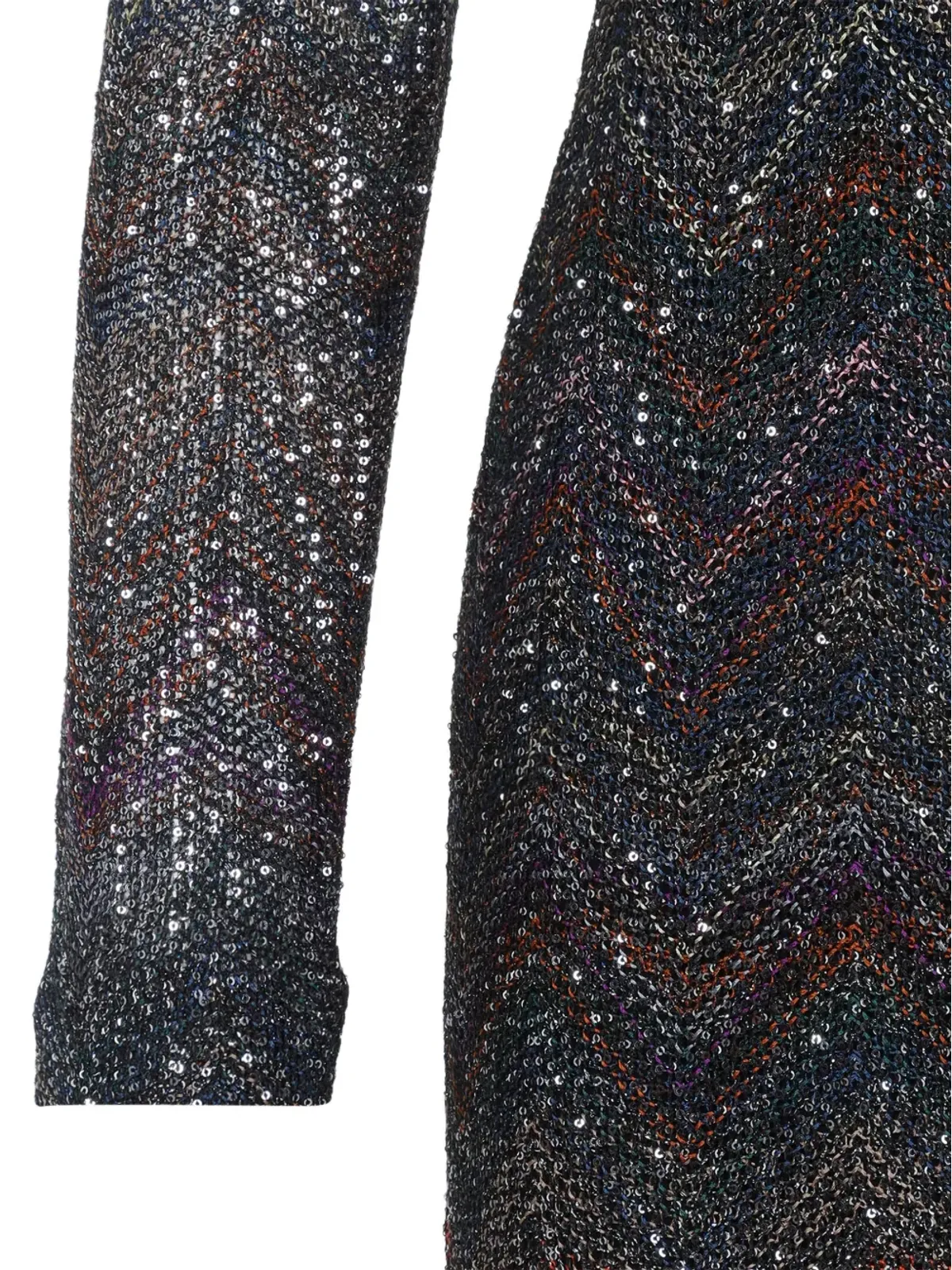 Missoni ジグザグニット・スパンコール付きミニドレス - 画像5